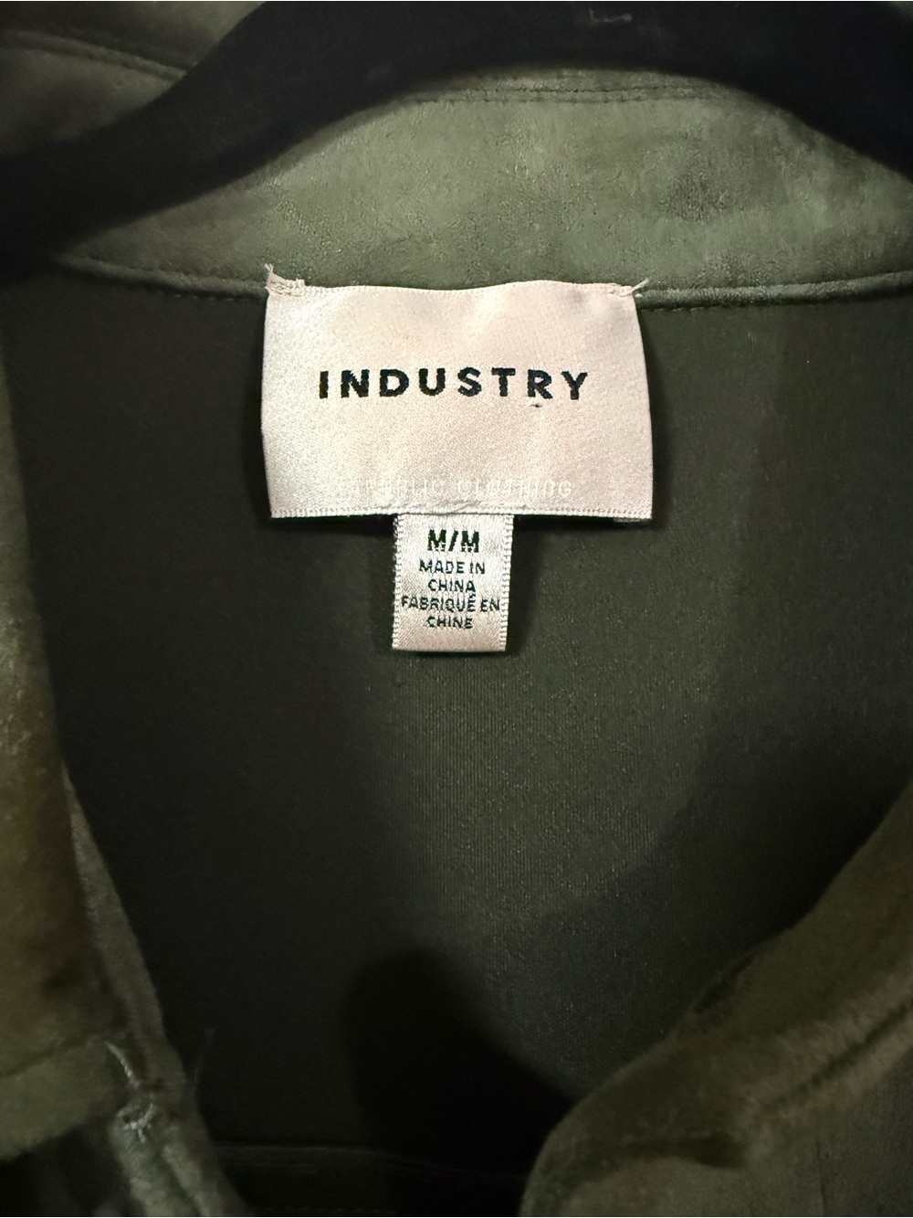 INDUSTRY Olive Faux Leather Jacket - Picture 7 of 8